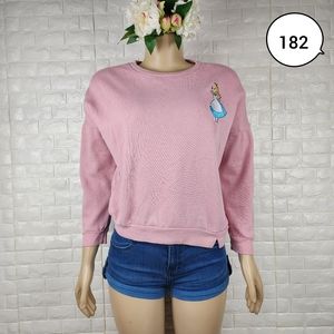 disney medium junior pink long sleeve top ( 5 for $20 )